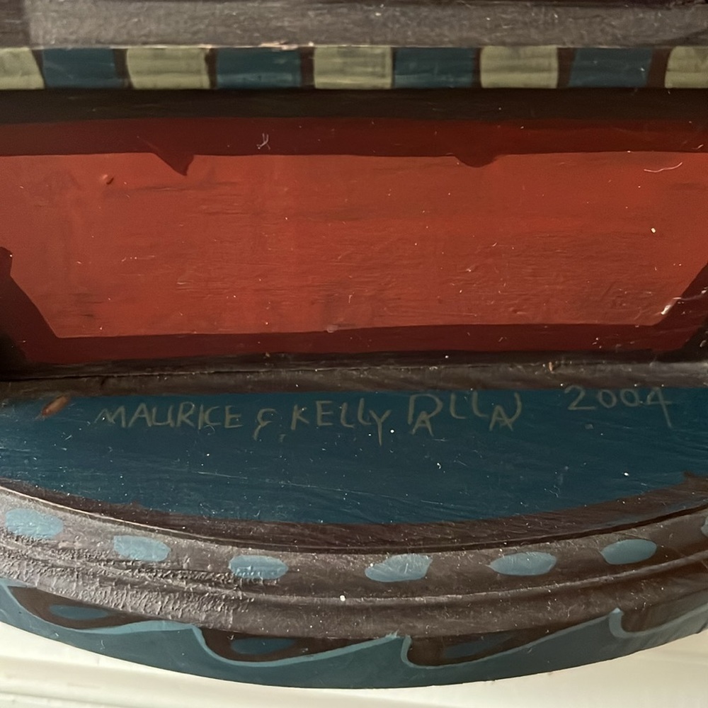 Noah's Ark Folk Art, Hand Made by Maurice and Kelly Dallas 13”x 6”x 26” mantle - Picture 4 of 12
